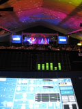 Sound engineering equipment in use